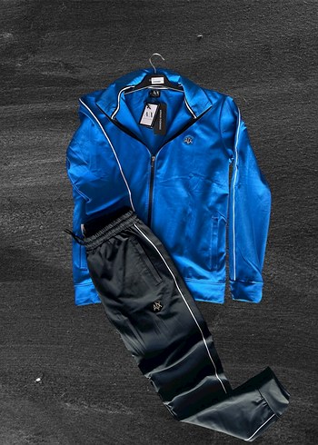 Kadın Mavi Fermuarlı Eşofman Takımı - Görsel 3