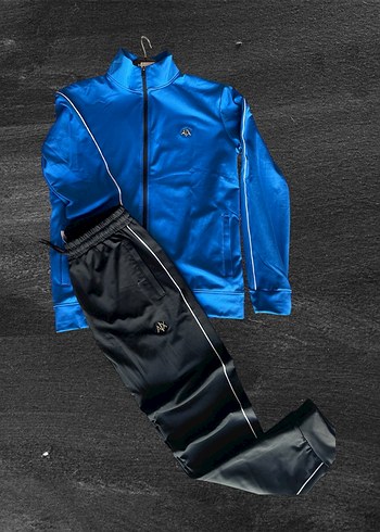 Kadın Mavi Fermuarlı Eşofman Takımı - Görsel 2