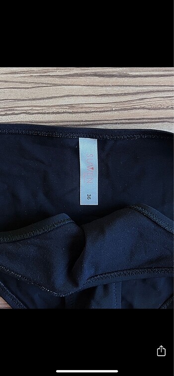 Suwen suwen siyah bikini altı