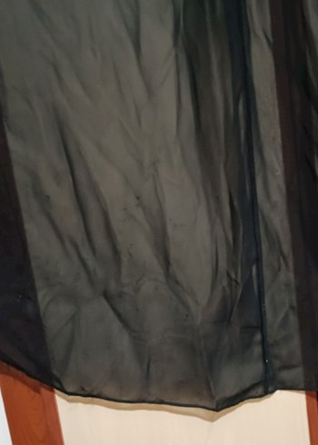 Siyah Straplez Uzun Abiye Elbise - Görsel 6