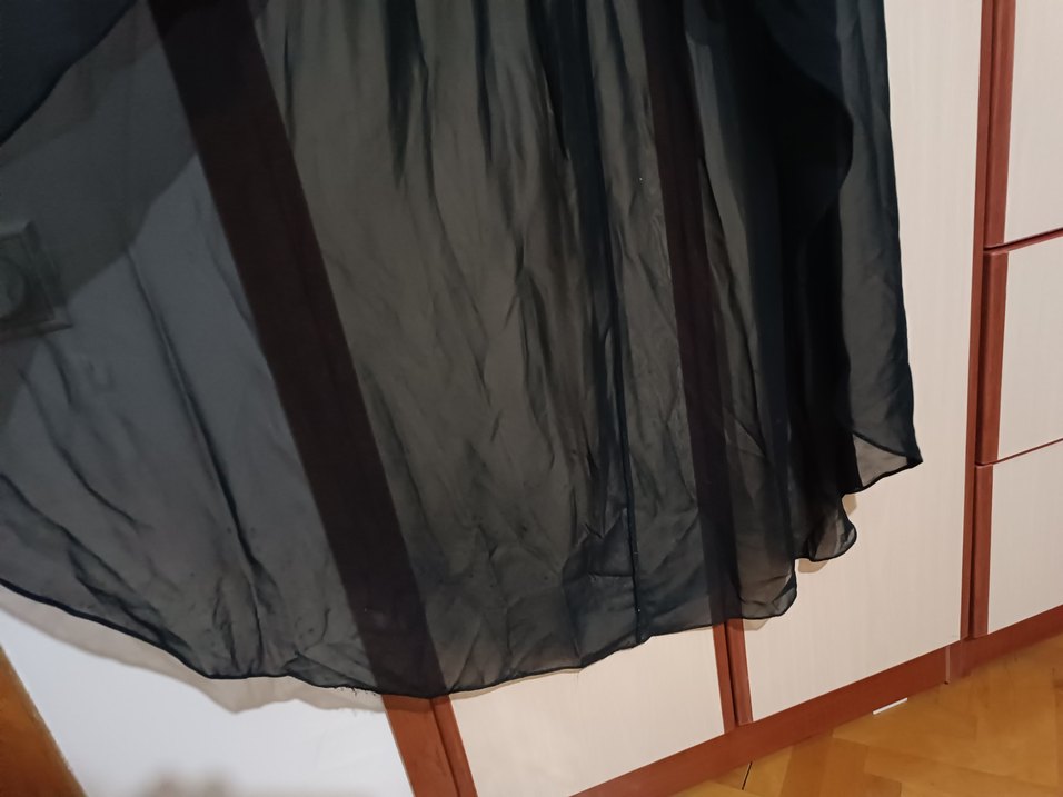 Siyah Straplez Uzun Abiye Elbise - Görsel 5