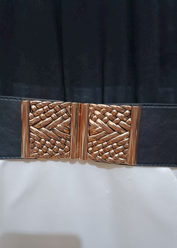 Kemerli Siyah Beyaz Mini Elbise - Görsel 2