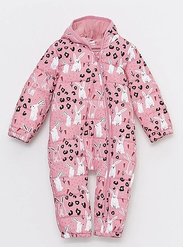 LC Waikiki pembe kız çocuk/bebek astronot mont