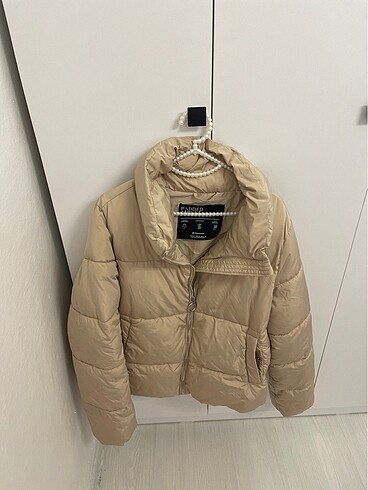 m Beden camel Renk Stradivarius mont