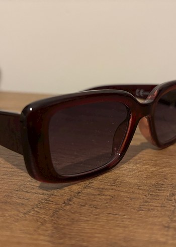 Kahverengi Retro Kadın Güneş Gözlüğü - Görsel 3