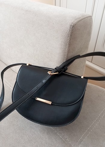 Beden mavi marka siyah Deri Kemerli Minimalist Çanta