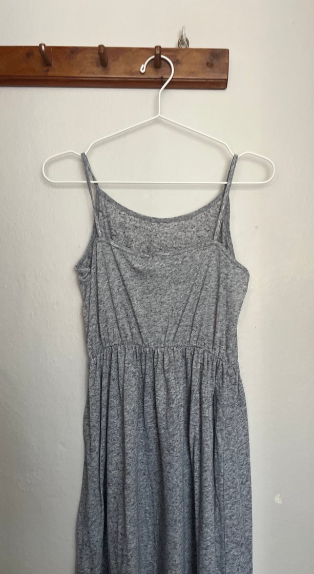 Gri Salaş Uzun Elbise - Görsel 3