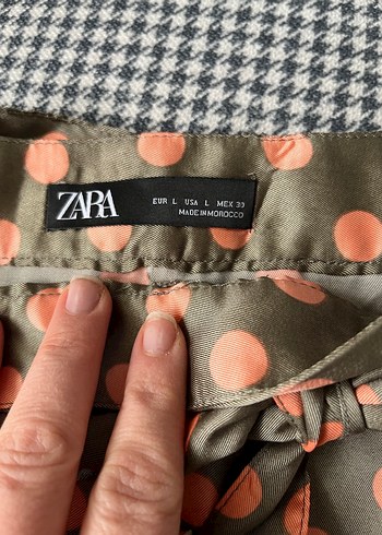 Puantiye Desenli Fırfırlı Mini Etek - Görsel 4