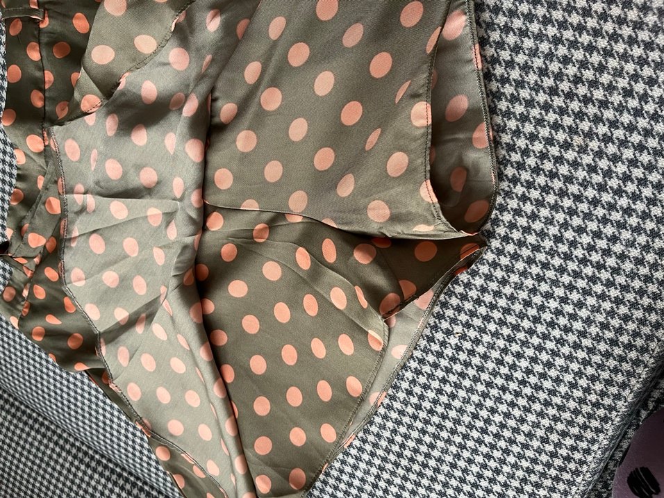 Puantiye Desenli Fırfırlı Mini Etek - Görsel 3