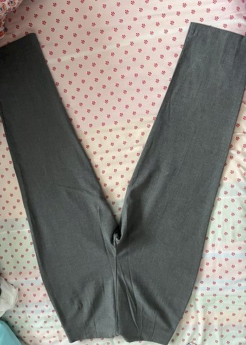 Gri Kadın Pamuk Kumaş Pantolon - Görsel 4