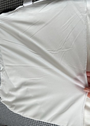 Kadın Beyaz Midi Etek, Fermuarlı, Spor Tarz - Görsel 2