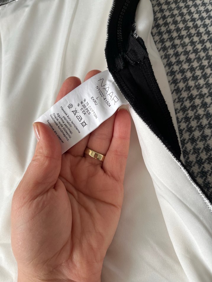 Kadın Beyaz Midi Etek, Fermuarlı, Spor Tarz - Görsel 4