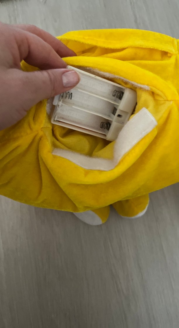 Sarı Renkli  müzikli Yumuşak Peluş Oyuncak - Görsel 3