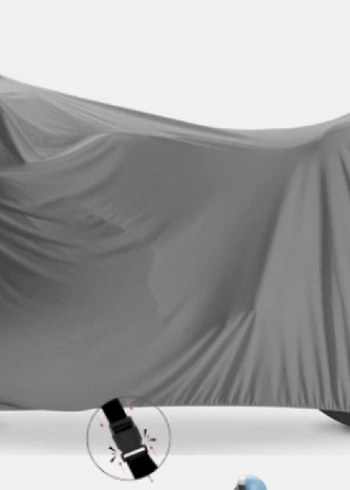 MOTORSİKLET BRANDA GÖLGELİK TOZ YAĞMUR KORUMASI - Görsel 6