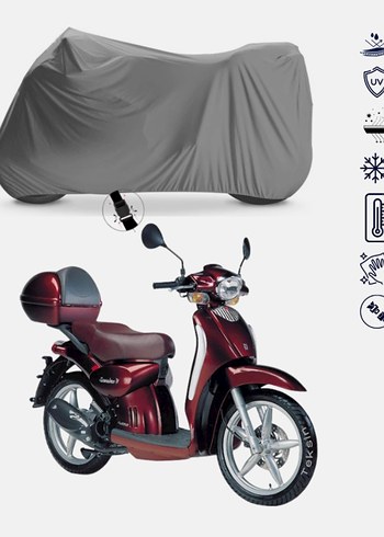 MOTORSİKLET BRANDA GÖLGELİK TOZ YAĞMUR KORUMASI - Görsel 5