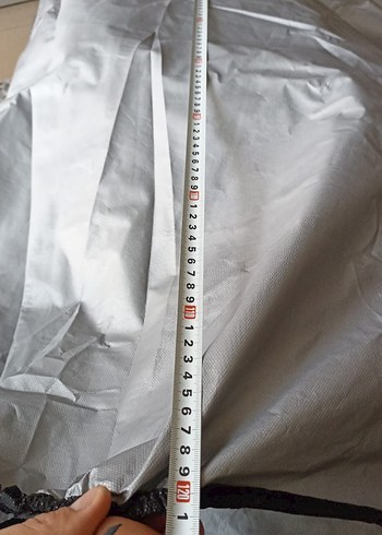 Gri Baskılı Su Geçirmez Motorsiklet Örtüsü - Görsel 13