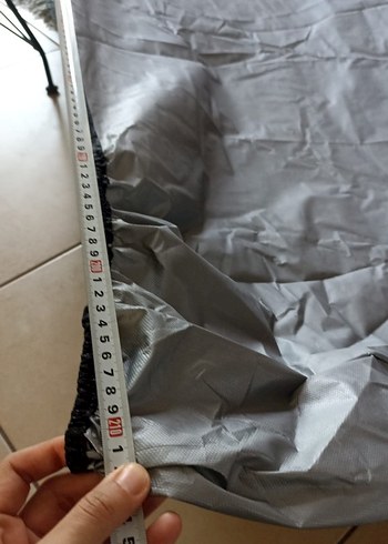 Gri Baskılı Su Geçirmez Motorsiklet Örtüsü - Görsel 11