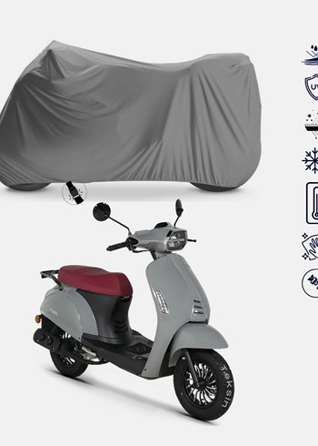 Gri Düz Desen Motor Örtüsü - Görsel 7