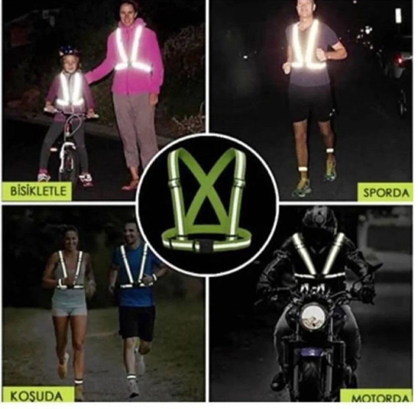 MOTORSİKLET REFLEKTÖRLÜ KEMER - Görsel 2