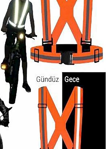 Turuncu Reflektörlü İkaz Kemeri - Görsel 5