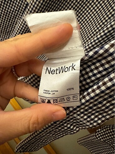 48 Beden Network Erkek Gömlek Slim Fit Ekoseli