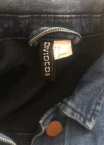 Düğmeli Mavi Kadın Denim Ceket - Görsel 3