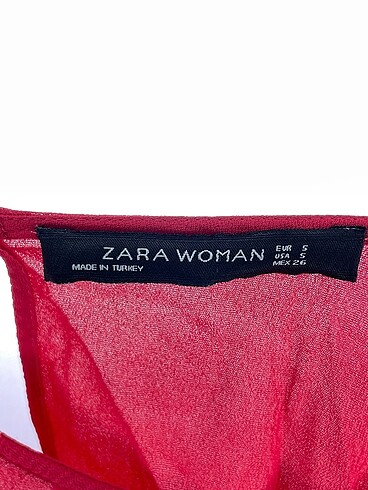 s Beden kırmızı Renk Zara Bluz %70 İndirimli.