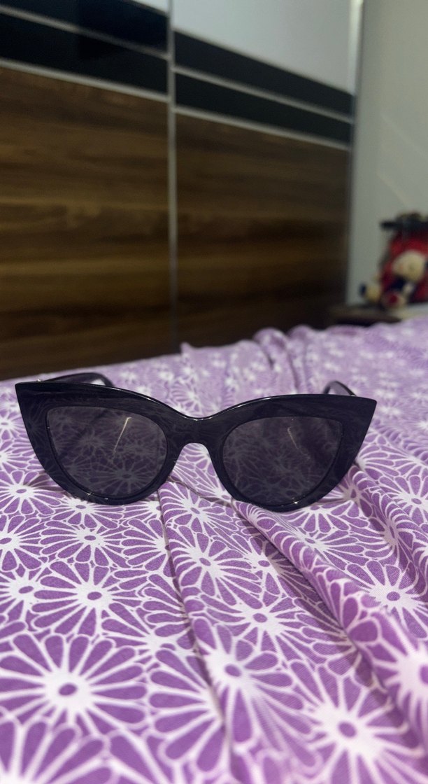 Şeffaf Koyu Mor Kadın Gözlüğü - Görsel 4