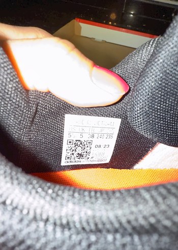 Renkli Baskılı Beyaz Adidas Spor Ayakkabı - Görsel 6