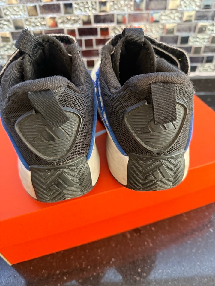 Erkek Çocuk Gri Beyaz Spor Ayakkabı Velcro - Görsel 2