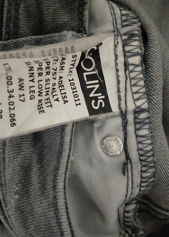 30 Beden gri Renk Gri Midi Kadın Kot Pantolon