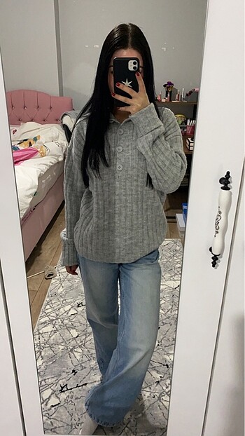 xs Beden Trendyolmilla Gri Kazak