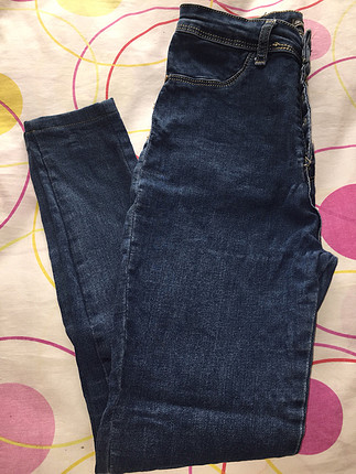 Topshop Mavi düğmeli jean