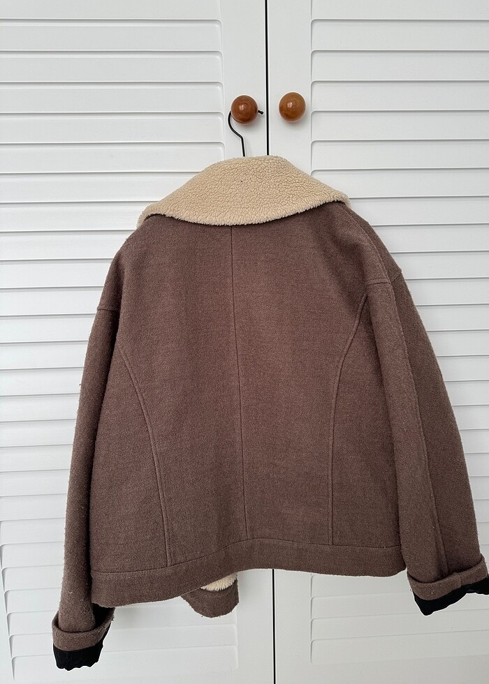 Tüylü ceket - Görsel 3