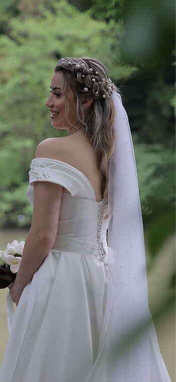 Saten gelinlik - Görsel 5