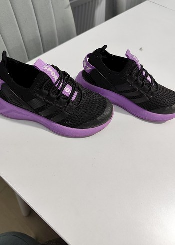 Siyah Mor Bağcıklı Spor Stiletto Sneakers