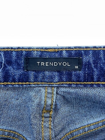 36 Beden lacivert Renk Trendyol & Milla Jean / Kot %70 İndirimli.