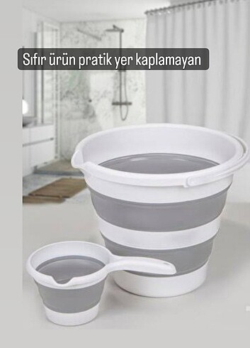 Katlanır kova ve maşrapa 