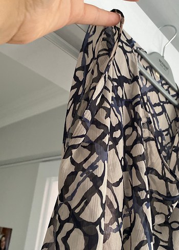 Drapeli Uzun elbise - Görsel 4