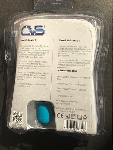  Beden Cvs Dn 7722 Elektronik Tırnak Bakım Seti Makinesi