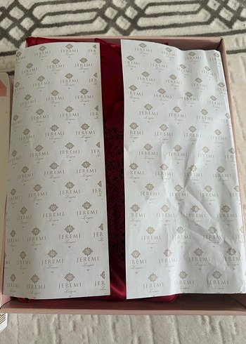 KIRMIZI 6'lı İpek Saten Gecelik-Sabahlık Çeyiz Takım - Görsel 9