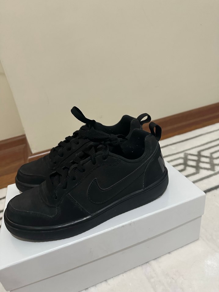 Siyah Kadın NİKE COURT Spor Ayakkabı - Görsel 2