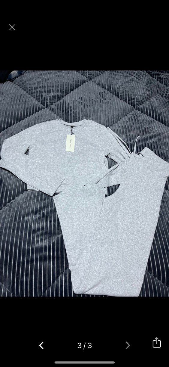 Gri Kadın Rahat Kesim Eşofman Altı - Görsel 3