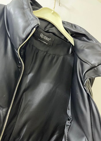 Siyah Deri Kemerli Kolsuz Kadın Yelek - Görsel 3