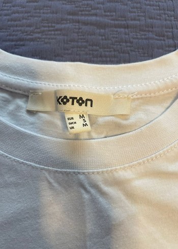 Koton Beyaz Baskılı Kadın Tişört