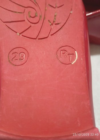 Kız Çocuk Kırmızı Tokalı Babet Ayakkabı - Görsel 3