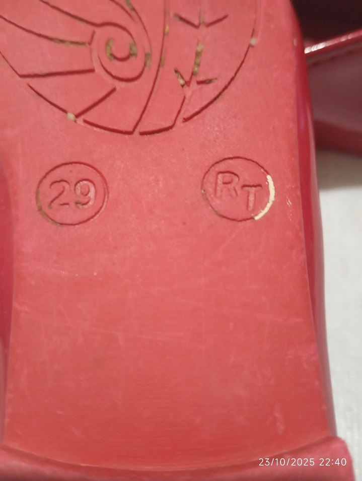 Kız Çocuk Kırmızı Tokalı Babet Ayakkabı - Görsel 3