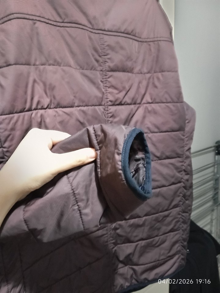 Düğmeli Kahverengi Erkek Mont - Görsel 4