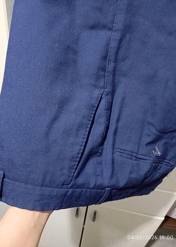 Lacivert Erkek Kemerli Denim Pantolon - Görsel 5