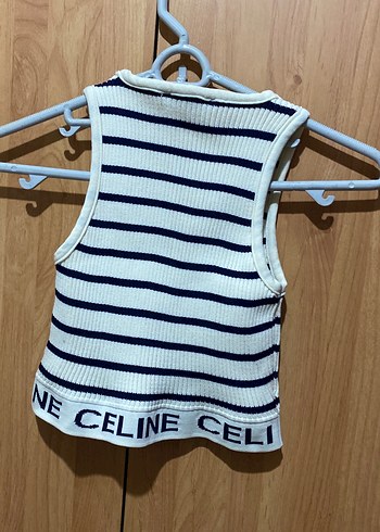 Çizgili siyah beyaz crop - Görsel 2